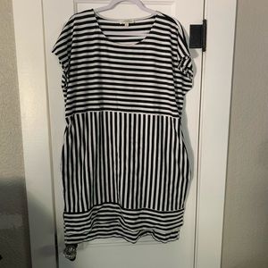 Black and White Stripped Dress